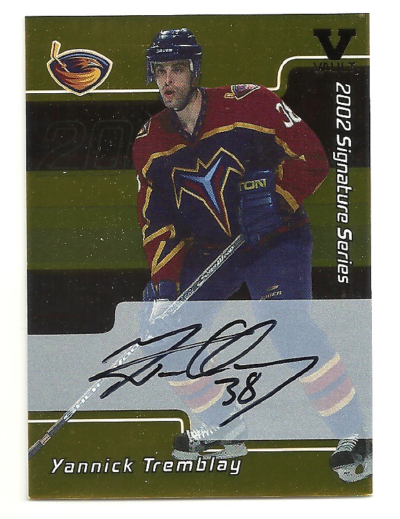 (image for) 2001-02 BAP Signature Series Autographs Gold #149 Y. Tremblay